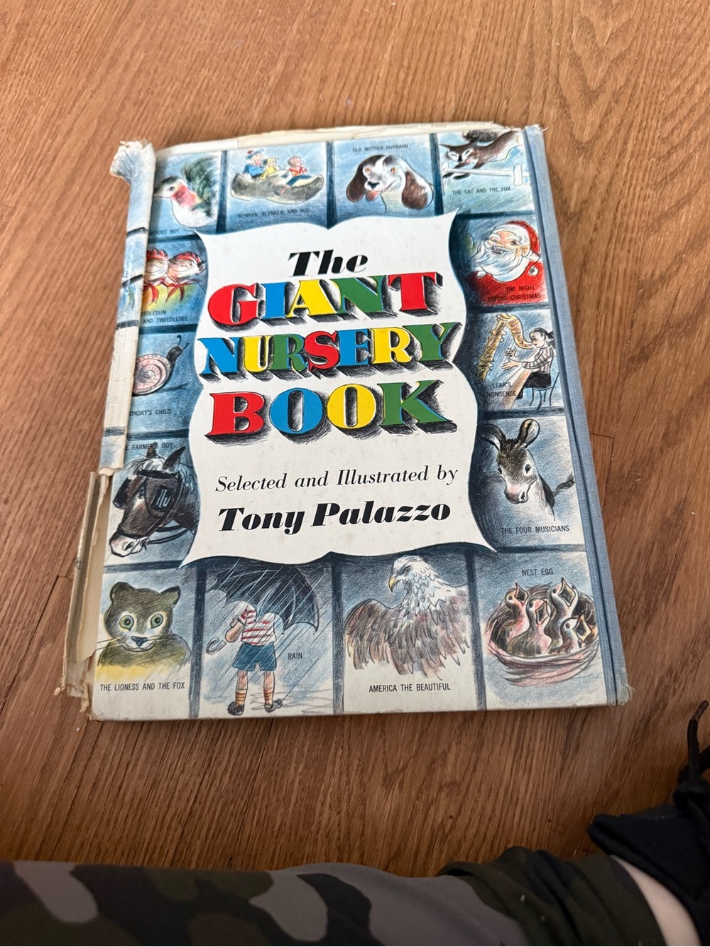 Rare vintage - The Giant Nursery Book by - Blue Illustrated Kids Book